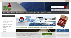 Desktop Screenshot of bigduckcanvas.com